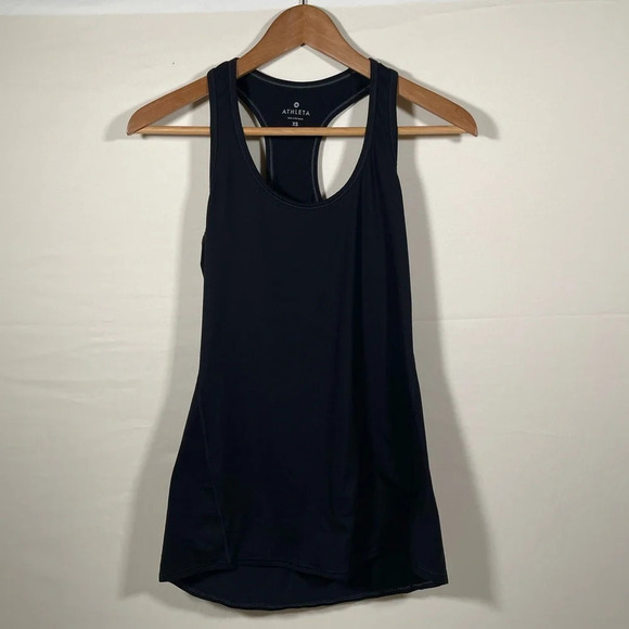 Athleta Tops - Women’s Athleta Athletic Tank Top Black Racerback Stretch, Size XS